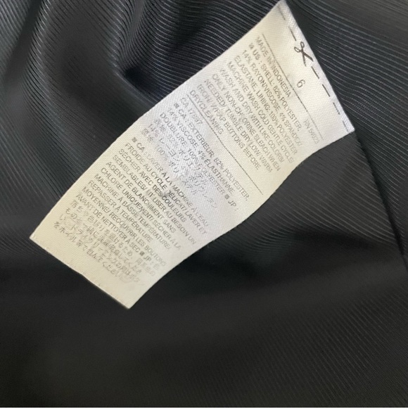 Banana Republic Double Breasted Houndstooth Blazer Size 6P - Picture 10 of 11